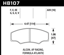 Cargar imagen en el visor de la galería, Pastillas de freno Hawk CP2361/CP3228/CP5104/CP5144 AP Racing DTC-60