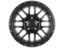 Cargar imagen en el visor de la galería, ICON Alpha 20x9 8x180 12mm Offset 5.5in BS 125.2mm Diámetro Negro satinado/Rueda para ventanas fresadas
