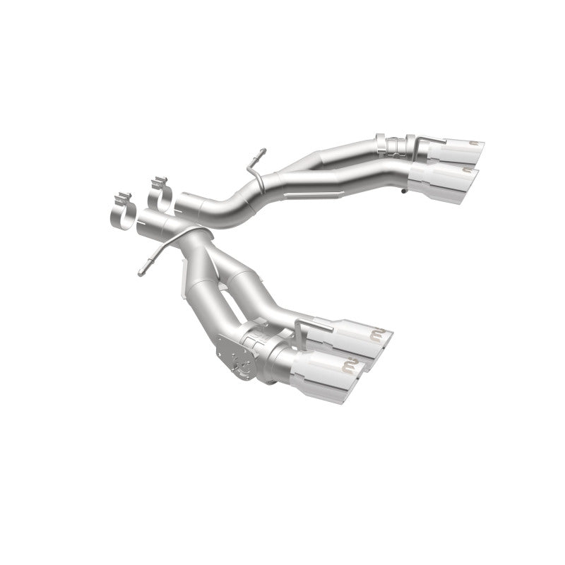 MagnaFlow 2016 Chevy Camaro 6.2L V8 Eje de carrera trasero con puntas pulidas cuádruples
