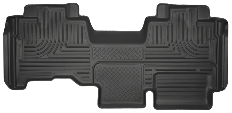 Husky Liners 09-14 Ford F150 Ext Cab WeatherBeater Revestimientos de piso para segundo asiento, color negro
