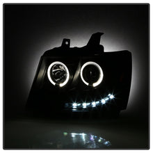Cargar imagen en el visor de la galería, Spyder Chevy Suburban 1500 07-14 Projector Headlights LED Halo LED All Black PRO-YD-CSUB07-HL-BKV2