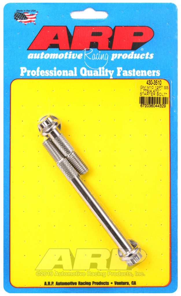 ARP GM M10 12pt SS 1.775/4.470in Kit de pernos de arranque