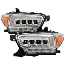 Load image into Gallery viewer, Spyder 16-20 Toyota Tacoma Halogen Model Only High-Power LED Headlights - Chrome PRO-YD-TT16HALAP-C