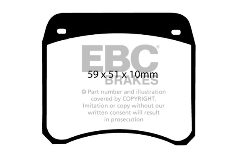 Pastillas de freno delanteras EBC 63-69 Rover Mini Cooper Greenstuff