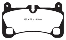 Cargar imagen en el visor de la galería, EBC 08 Porsche Cayenne 4.8 Turbo Yellowstuff Rear Brake Pads