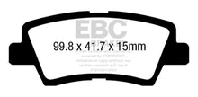 Cargar imagen en el visor de la galería, EBC 17+ Kia Sportage 2.0L Turbo (FWD w/Manual PB) Ultimax Rear Brake Pads