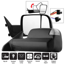 Cargar imagen en el visor de la galería, Xtune Dodge Ram 1500 09-12 L&amp;R Manual Extendable Power Heated Adjust Mirror MIR-DRAM09S-PWH-SET