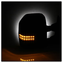 Cargar imagen en el visor de la galería, xTune 08-15 Ford Super Duty LED Telescoping Manual Mirrors - Smk (Pair) (MIR-FDSD08S-G4-MA-RSM-SET)
