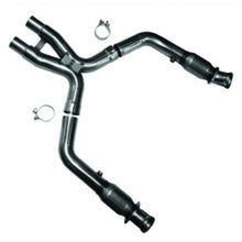 Cargar imagen en el visor de la galería, Kooks 11-14 Ford Mustang GT 5.0L 4V 3 pulgadas x 2 3/4 pulgadas OEM Cat X Pipe Kooks HDR Req