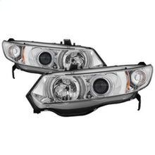 Load image into Gallery viewer, Spyder Honda Civic 06-08 2Dr Projector Headlights LED Halo Chrome High H1 Low H1 PRO-YD-HC06-2D-HL-C