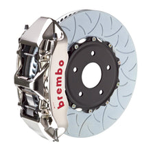 Cargar imagen en el visor de la galería, Brembo 12-13 Golf R (Mk6) Delantero GTR BBK 6 Pistón Billet 350x34 2pc Rotor Ranurado Tipo 3 - Níquel