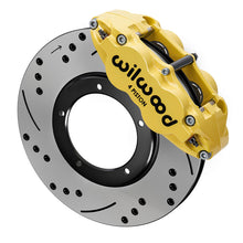 Cargar imagen en el visor de la galería, Wilwood 69-83 Porsche 911 Front Superlite Brake Kit 3.5in MT Drilled &amp; Slotted - Yellow