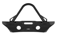 Cargar imagen en el visor de la galería, ICON 07-18 Jeep Wrangler JK Pro Series Parachoques delantero empotrado de ancho medio con Stinger/pestañas