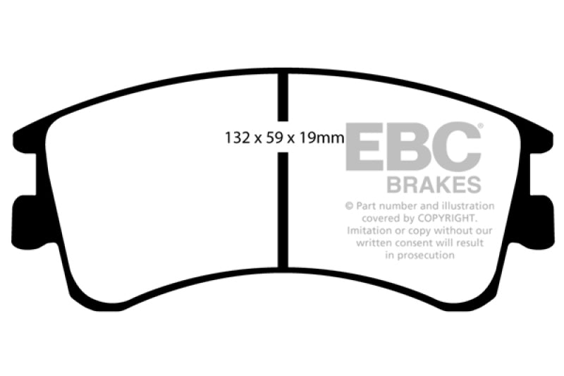 EBC 03-05 Mazda 6 2.3 Pastillas de freno delanteras Greenstuff