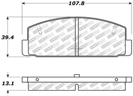 StopTech Street Select Brake Pads - Front/Rear