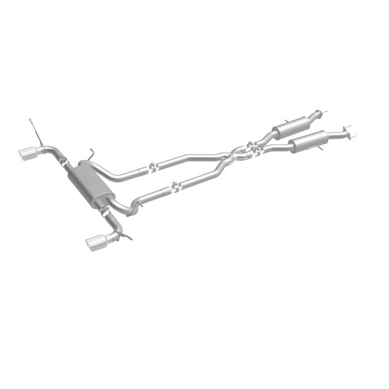 MagnaFlow Cat-Back SS 2.5 pulgadas, parte trasera doble dividida, punta negra de 4 pulgadas 11-16 Jeep Grand Cherokee 5.7L V8/3.6L V6
