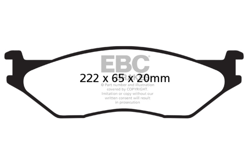 EBC 02-05 Ford Econoline E550 Pastillas de freno delanteras Greenstuff