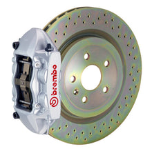 Cargar imagen en el visor de la galería, Brembo 10-15 Camaro V6 Rear GT BBK 4 Piston Cast 365x28 1pc Rotor Drilled-Silver