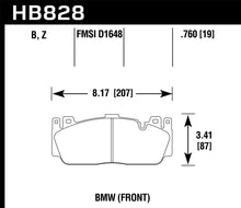 Cargar imagen en el visor de la galería, Hawk 12-17 BMW M6 / 14-17 BMW M6 Gran Coupe / 13-16 BMW M5 HPS 5.0 Front Brake Pads