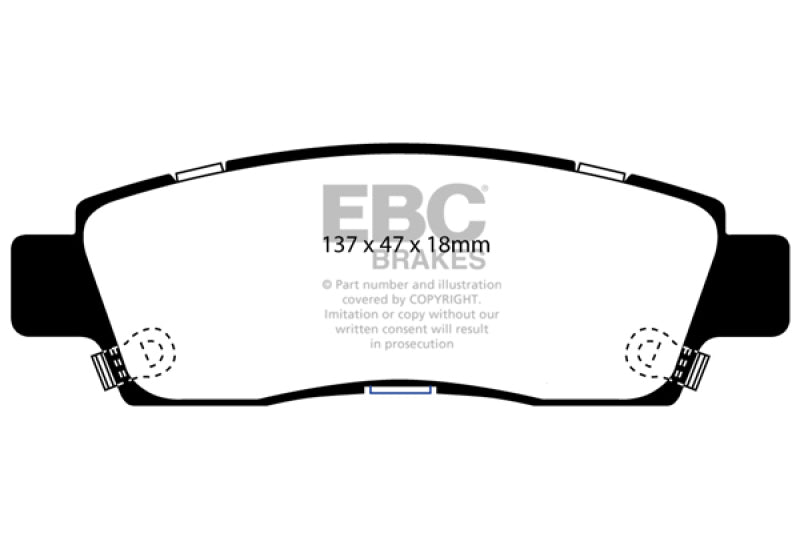 EBC 07+ Buick Enclave 3.6 Pastillas de freno traseras extra resistentes