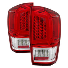 Cargar imagen en el visor de la galería, xTune 16-18 Toyota Tacoma Light Bar LED Tail Lights - Chrome (ALT-JH-TTA16-LBLED-C)