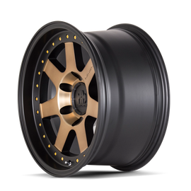 Mayhem 8300 Prodigy 18x9 / 6x135 BP / 0mm Offset / 87.1mm Buje Negro Mate con Rueda Tintada Bronce