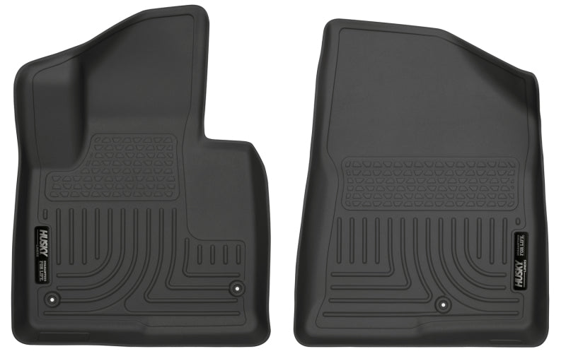 Husky Liners 13-15 Hyundai Sante Fe GLS/Limited WeatherBeater Revestimientos de piso negros para primera fila