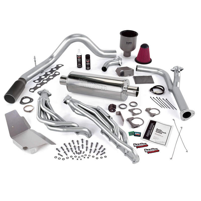 Banks Power 99-04 Ford 6.8L Truck EGR-Late Cat PowerPack System - Escape único SS con punta negra