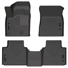 Cargar imagen en el visor de la galería, Husky Liners 2022 Mitsubishi Outlander WeatherBeater Revestimiento del piso del asiento delantero y segundo - Negro