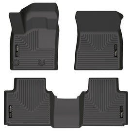 Husky Liners 2022 Mitsubishi Outlander WeatherBeater Revestimiento del piso del asiento delantero y segundo - Negro
