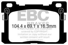Cargar imagen en el visor de la galería, EBC 2017+ Genesis G90 5.0L Pastillas de freno traseras Yellowstuff