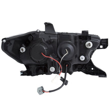 Cargar imagen en el visor de la galería, ANZO Faros delanteros proyectores Toyota Tacoma 2016-2017 con diseño estilo tablón, negro/ámbar con DRL