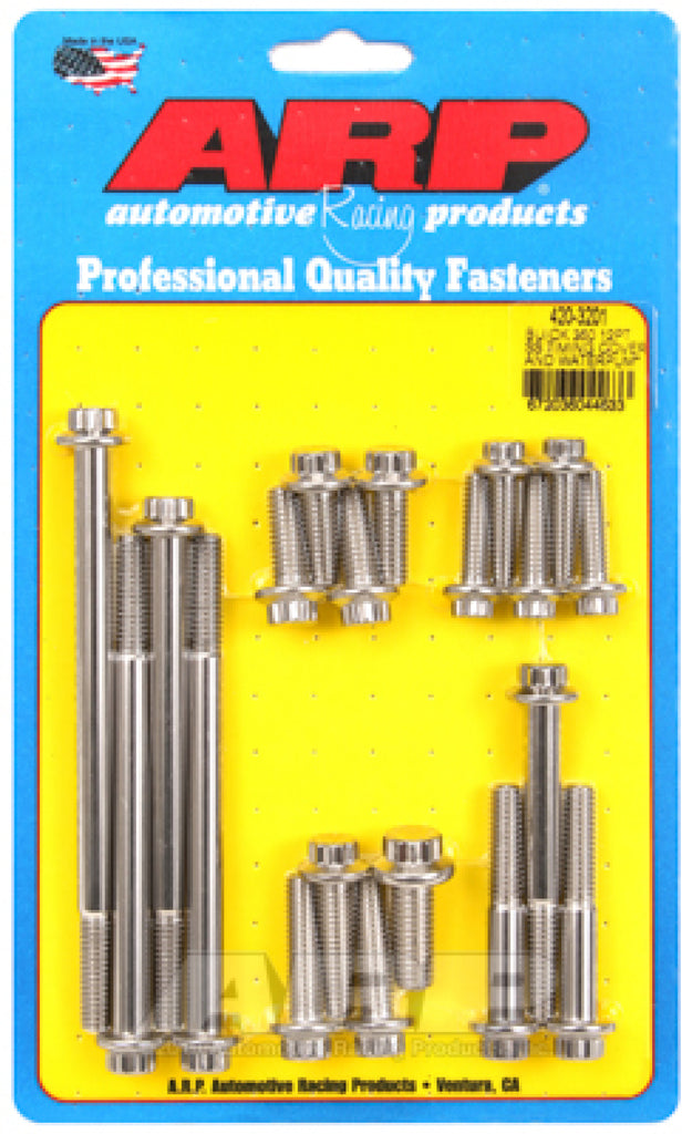 ARP Buick 350 SS 12PT Kit de pernos de bomba de agua y cubierta de distribución