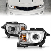 Cargar imagen en el visor de la galería, ANZO 2010-2013 Chevrolet Camaro Projector Headlights w/ Halo Chrome (CCFL)