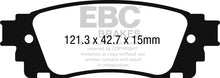 Cargar imagen en el visor de la galería, EBC 2017+ Toyota C-HR 2.0L Ultimax2 Rear Brake Pads