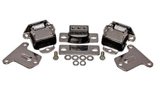 Cargar imagen en el visor de la galería, Suspensión energética 69-71 Camaro / 70-73 Monte Carlo Soportes de motor y transmisión negros; Acabado cromado.