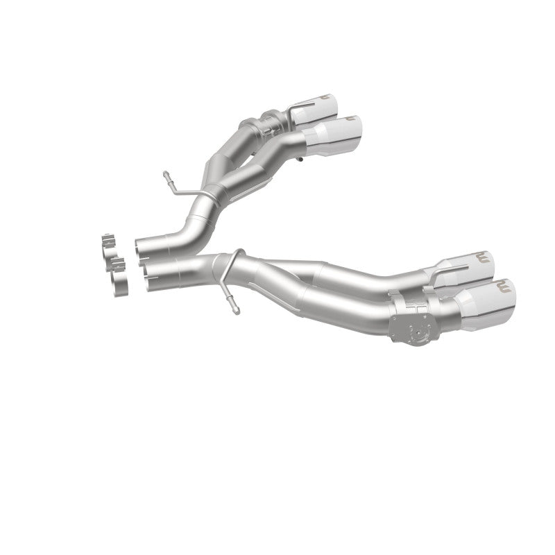 MagnaFlow 2016 Chevy Camaro 6.2L V8 Eje de carrera trasero con puntas pulidas cuádruples