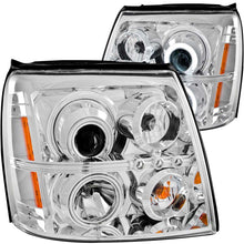 Cargar imagen en el visor de la galería, ANZO 2003-2006 Cadillac Escalade Faros delanteros proyectores con Halo Chrome (CCFL) (compatible con HID)