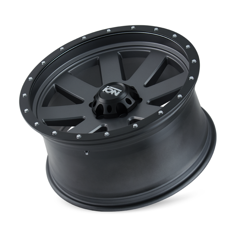 ION Type 134 20x10 / 6x139.7 BP / -19mm Offset / 106mm Hub Matte Gunmetal/Negro Beadlock Rueda