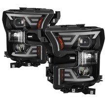 Cargar imagen en el visor de la galería, xTune 15-17 Ford F-150 DRL LED Light Bar Projector Headlights - Black (PRO-JH-FF15015-LB-BK)