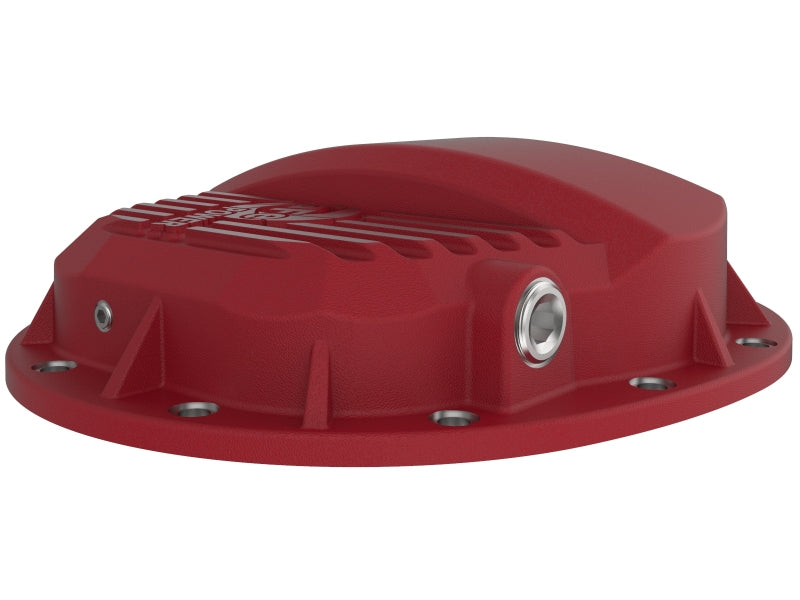 aFe Pro Series GMCH 9.5 Cubierta de diferencial trasero roja con aletas mecanizadas 19-20 GM Silverado/Sierra 1500
