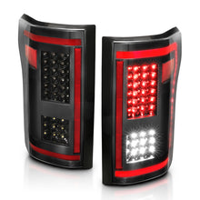 Cargar imagen en el visor de la galería, Luces traseras LED ANZO 15-17 Ford F-150 negras con secuencial