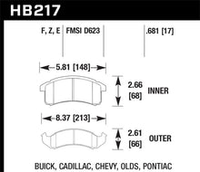 Cargar imagen en el visor de la galería, Hawk 96-97 Chevy Camaro RS / 94-97 Camaro Z28/Pontiac Firebird Trans AM Azul 9012 Almohadillas delanteras de carrera