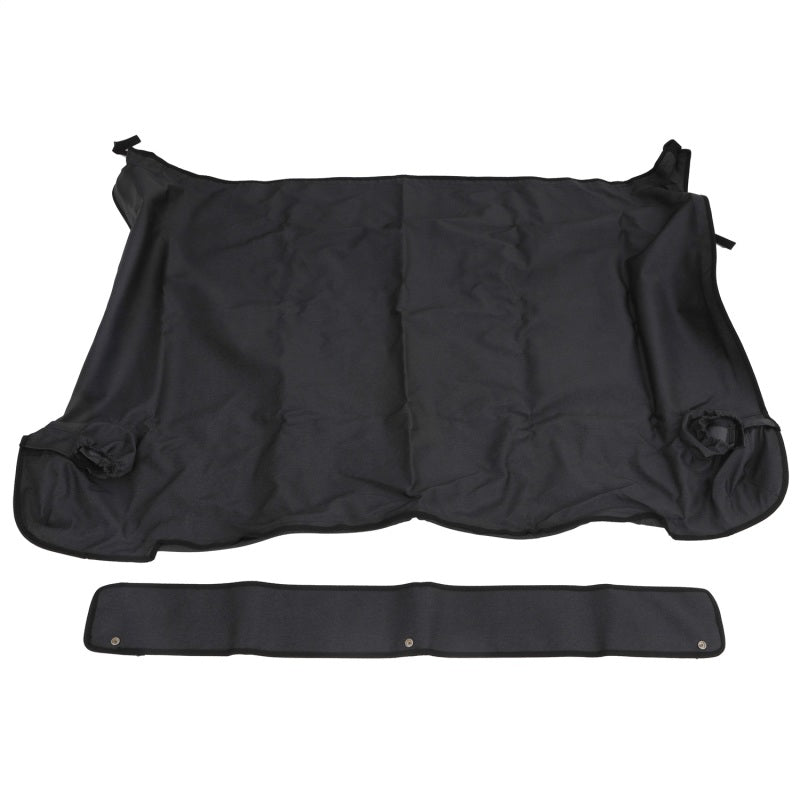 Rampage 2018-2022 Jeep Wrangler(JL) cubierta Tonneau de 4 puertas con kit de barra de portón trasero - Black Diamond