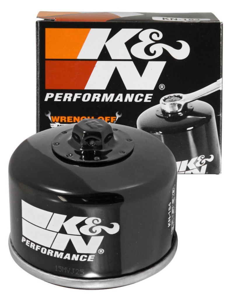 Filtro de aceite K&amp;N 2.688 pulgadas de altura x 3.031 pulgadas de diámetro exterior Powersports - Bote