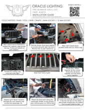 Cargar imagen en el visor de la galería, Oracle Pre-Runner Style LED Grille Kit for Jeep Gladiator JT - Red SEE WARRANTY