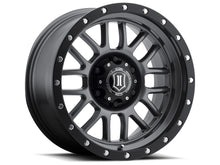 Cargar imagen en el visor de la galería, ICON Alpha 17x8.5 6x135 6mm Offset 5in BS 87.1mm Rueda de metal color pistola