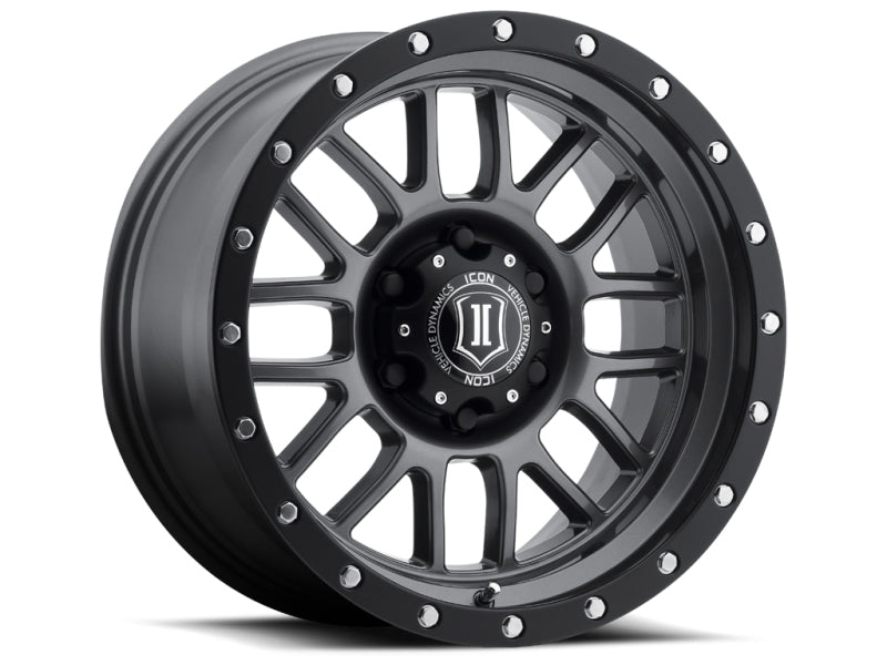 ICON Alpha 20x9 8x170 0mm Offset 5in BS 125.2mm Rueda de metal tipo pistola