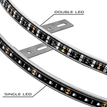 Cargar imagen en el visor de la galería, Oracle LED Illuminated Wheel Rings - Double LED - Red SEE WARRANTY