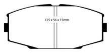 Cargar imagen en el visor de la galería, EBC 86-92 Toyota Supra 2.8 Pastillas de freno delanteras Yellowstuff
